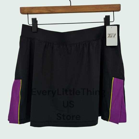 NEW Tail Skort Medium Tennis Pickleball Golf Black Purple - Picture 1 of 6